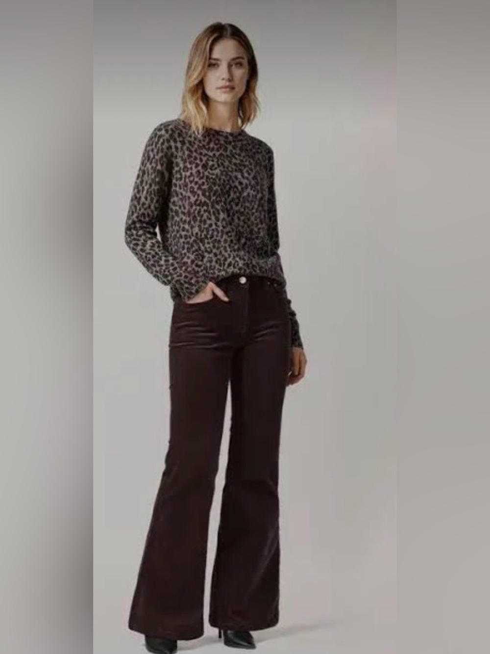 monroe corduroy wide-leg pants